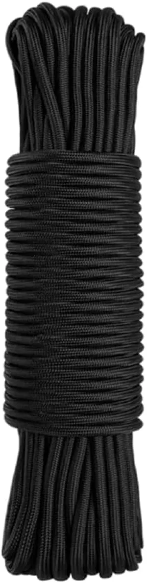 100Feet 6mm Diamond Braid Nylon Rope, Thick All Purpose Flag Line Utility Line,15 Strand High Strength Utility Cord for Commercial, Anchors,Crafts, Towing, Cargo, Tie-Downs, Boat Docks, Fishing