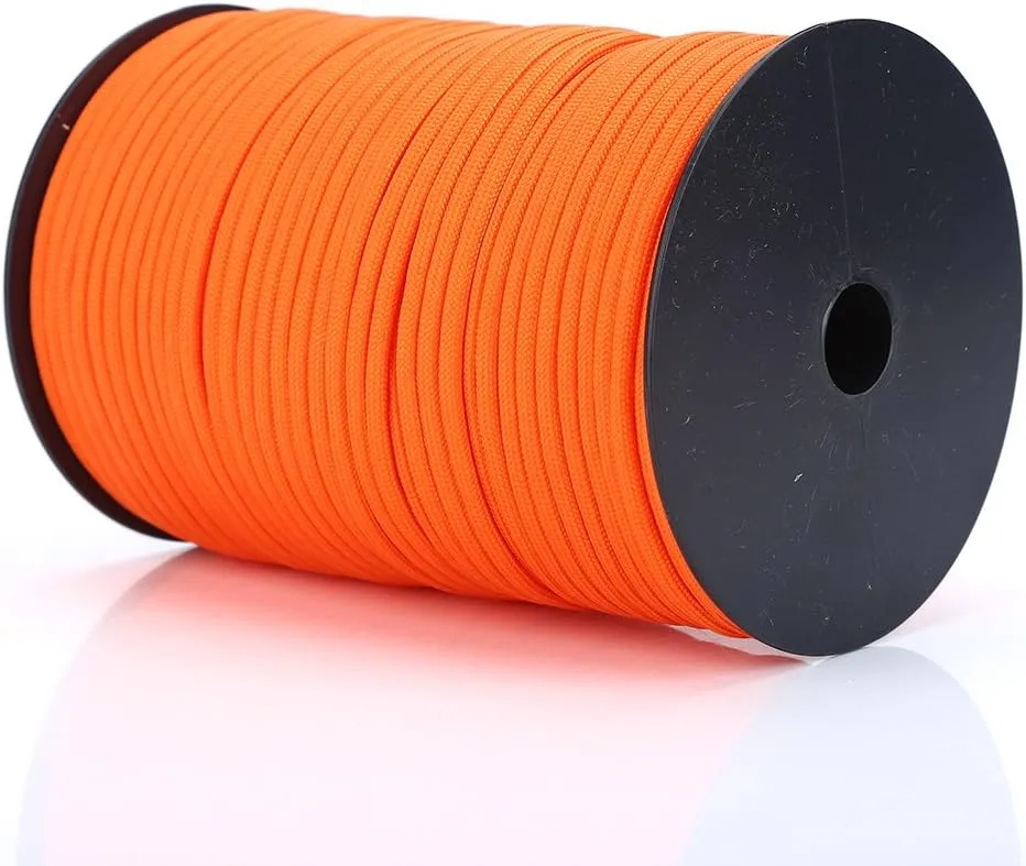 100M Paracord Cord 550 Parachute Rope 9 Strand Cord Spool Rescue Traction Lanyard Bundled Tent Rope for Outdoor Hiking Camping Hunting DIY Necklace Wristband Bracelet