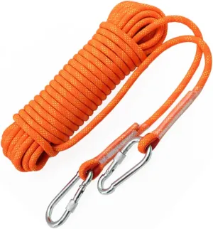 10~200m High Strength Utility Cord Camping Rope,14mm Rappelling Rope for Outdoor,for Rappelling,Caving, Indoor Outdoor Camping (Color : Orange, Size : 14mm x 150m)