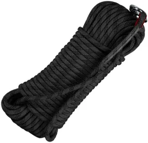 10~200m Rappelling Rope for Outdoor,14mm Outdoor Rope,High Strength Utility Cord Camping Rope for Ice Climbing Equipment,Fire Safety Rescue Rope (Color : Black, Size : 14mm x 190m)