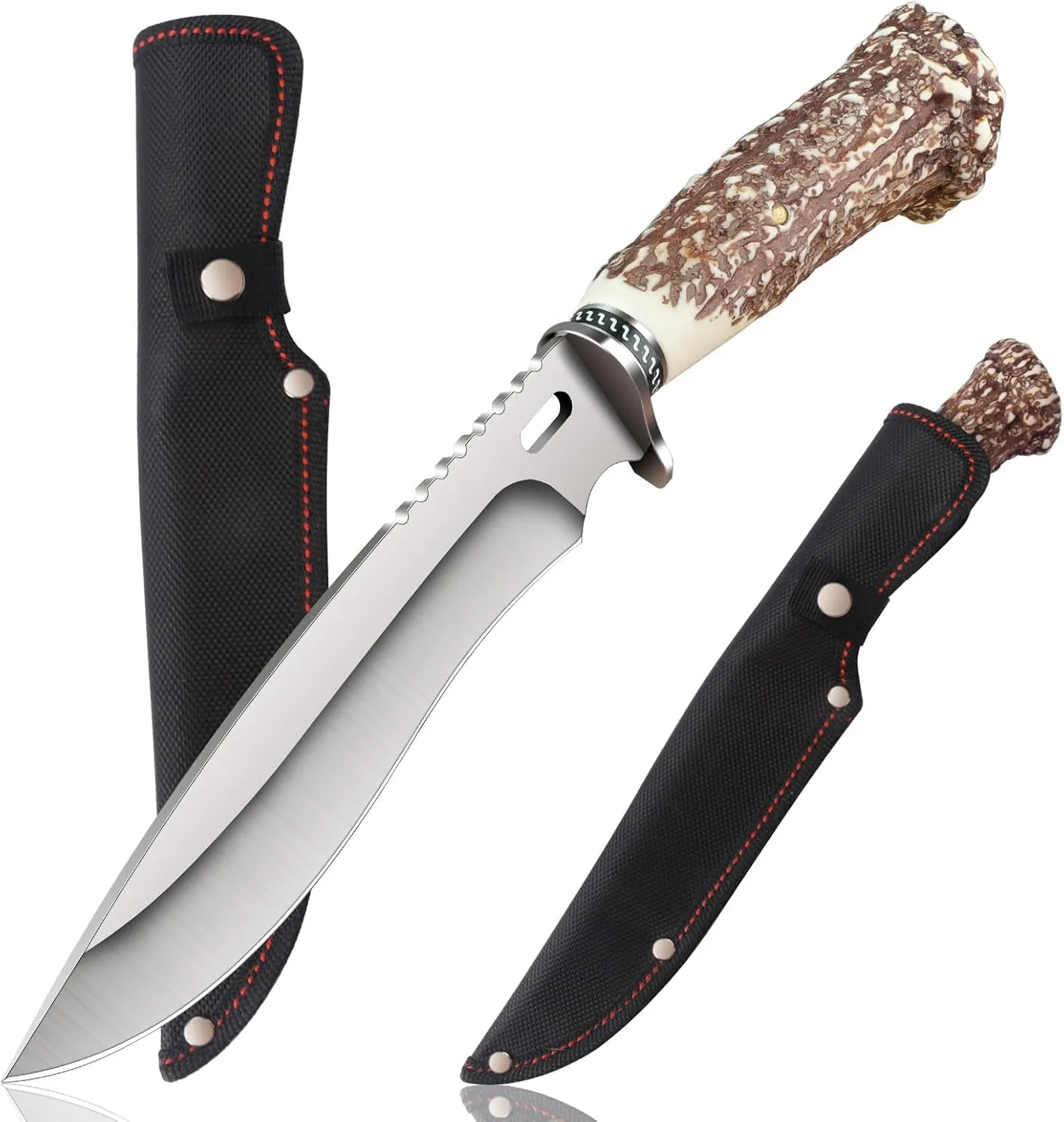 11 Inch Fixed Blade Survival Hunting Knife,Camping knives,Fixed knife with sheath,Full Tang,Includes Nylon Sheath-Hunting,EDC
