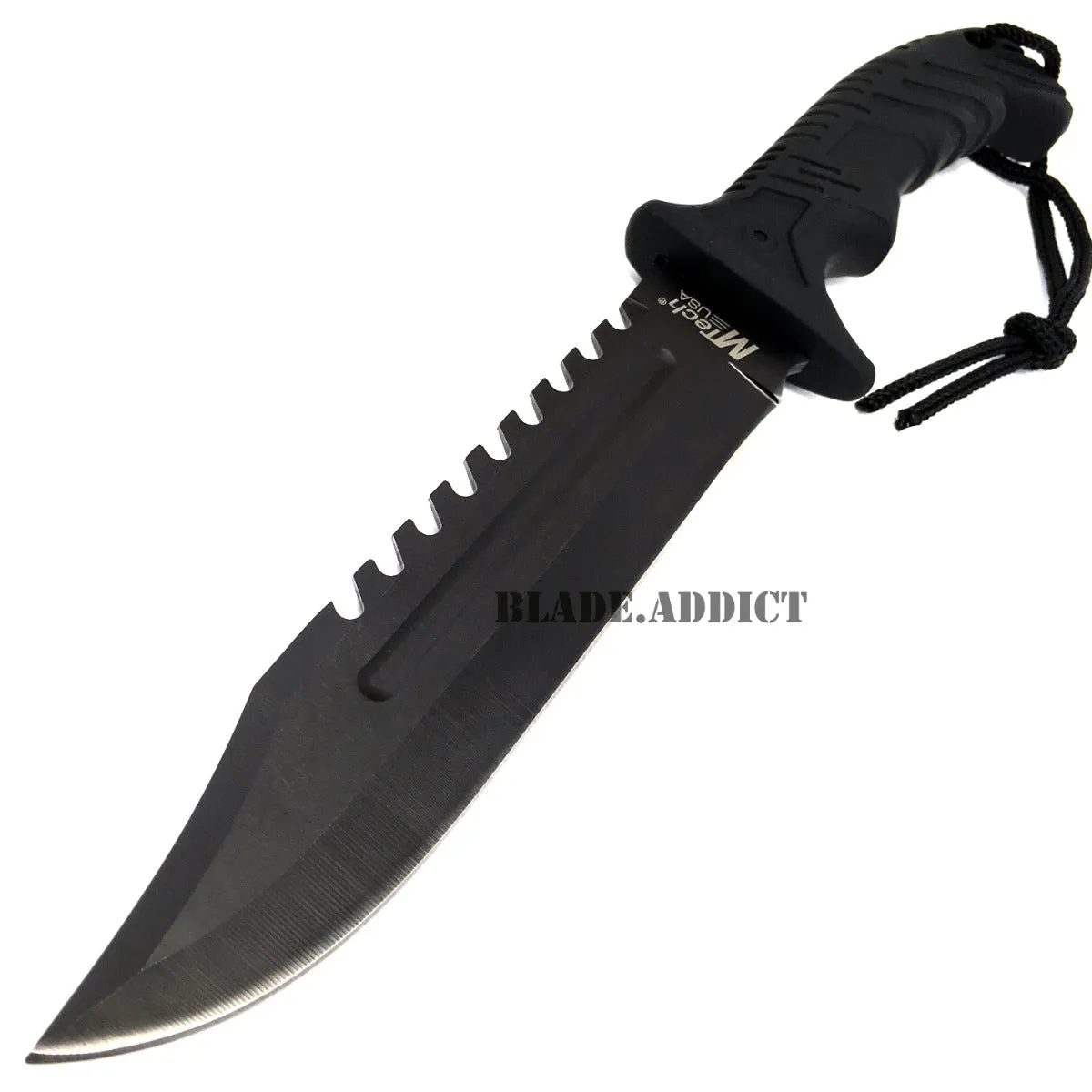 13" M-Tech Black Hunting Fixed Blade Knife
