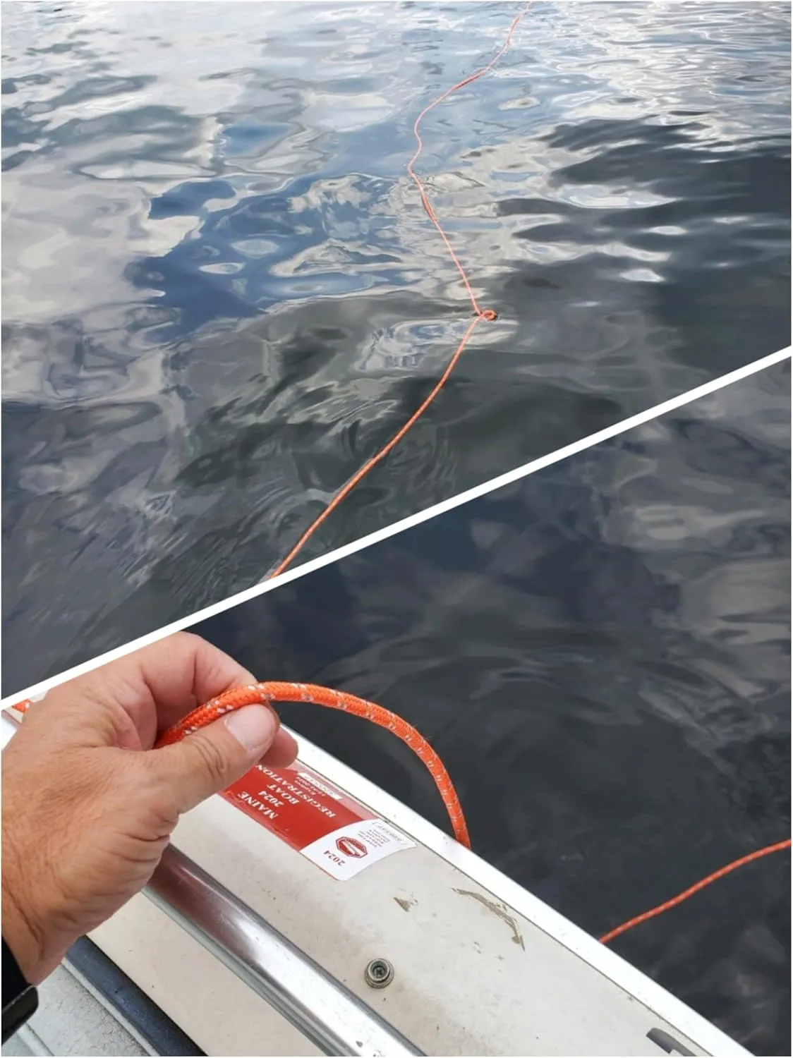 1/4 in (6mm) x 98 Ft (30Meter) Marine Floating Rope for Boating, Fishing, Rafting, Camping, Hiking, Hunting, Anchor, Mooring, Dock Lines, Kayak, Canoe, Rescuing Reflective Orange