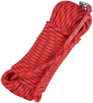 14mm Outdoor Indoor Workout Rope, 10~200m Static Rock Escape Rope for Ice Climbing Equipment, Fire Safety Rescue Rope (Color : Red, Size : 14mm x 190m)