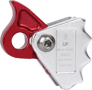 15 Kn Rope Grab for 12-14 Mm Rope, Aluminium Alloy Ascender Riser Adjuster, Fall Arrestor Safety Clip for Rock Climbing, Tree Work, Rescue, Mountaineering