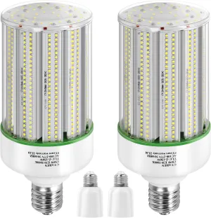 150W LED Corn Cob Light Bulb 2Pack,Equivalent 600W Metal Halide HPS HID CFL,5000K Daylight,E39 Mogul Base LED Retrofit Bulb,for Commercial Industrial Lighting Gyms Workshop Bay Light Fixture