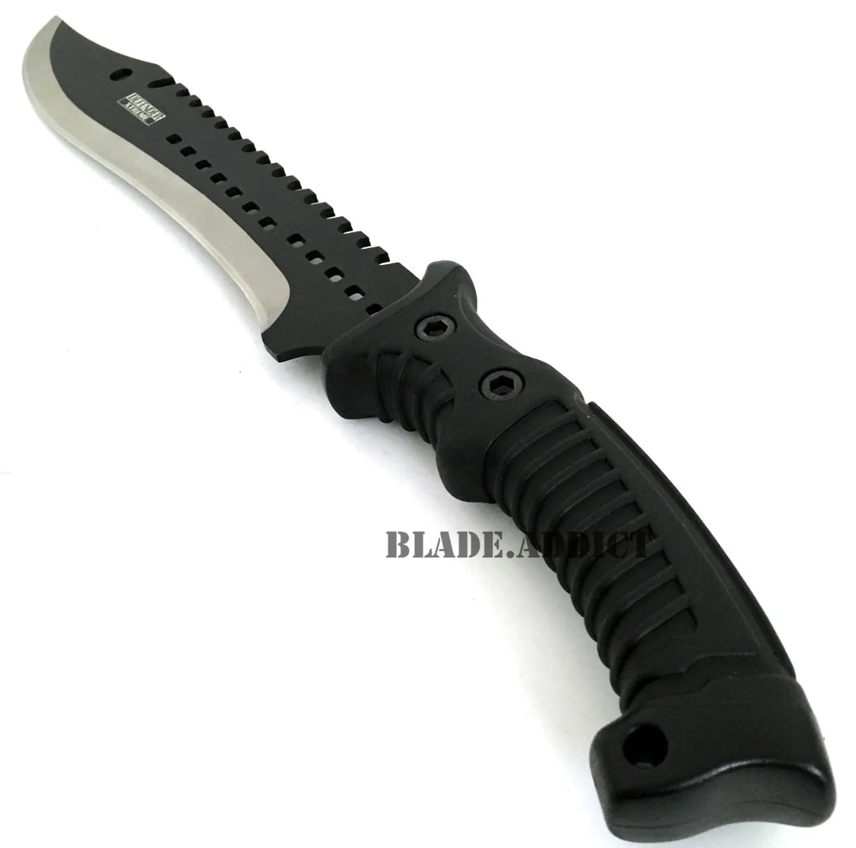 16" Tactical Rambo Survival Fixed Blade Black