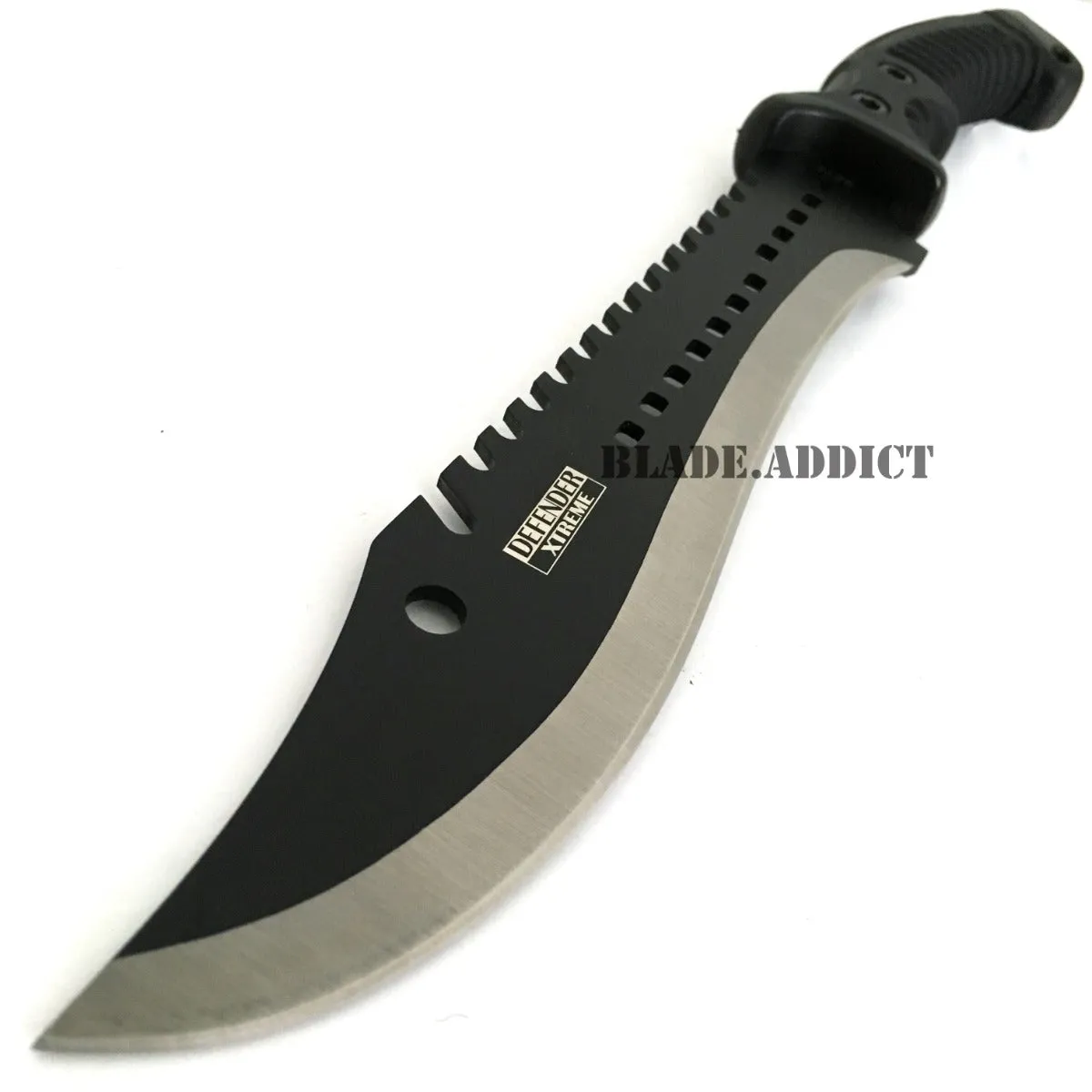 16" Tactical Rambo Survival Fixed Blade Black