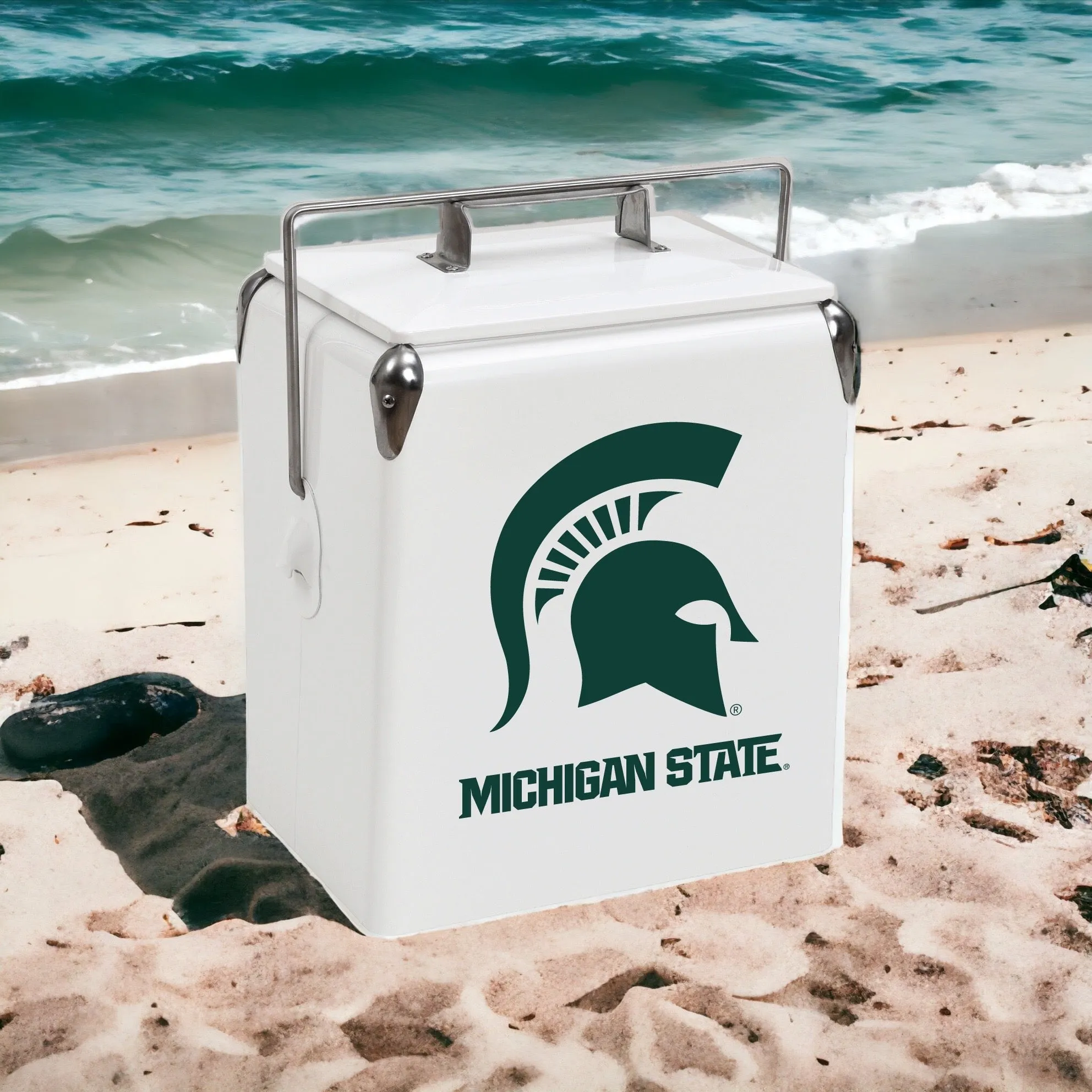 18qt Michigan State Spartans Vintage Party Cooler Party Cooler