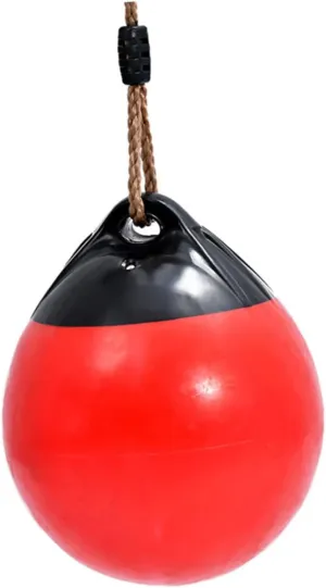 1Pc Inflatable Buoy Ball Swing Set for Tree Fun Outdoor Activity for Random Color Enhances Coordination Skills for Backyard and Playground Use