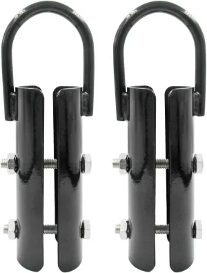 2.0” Climbing Rope Clamp，Rope Climb Workout Rig Attachment Hook Rope BR-Clasp Garage Gym Fitness Equipment with Carabiner Eyehook Strength Training Home Indoor Safety