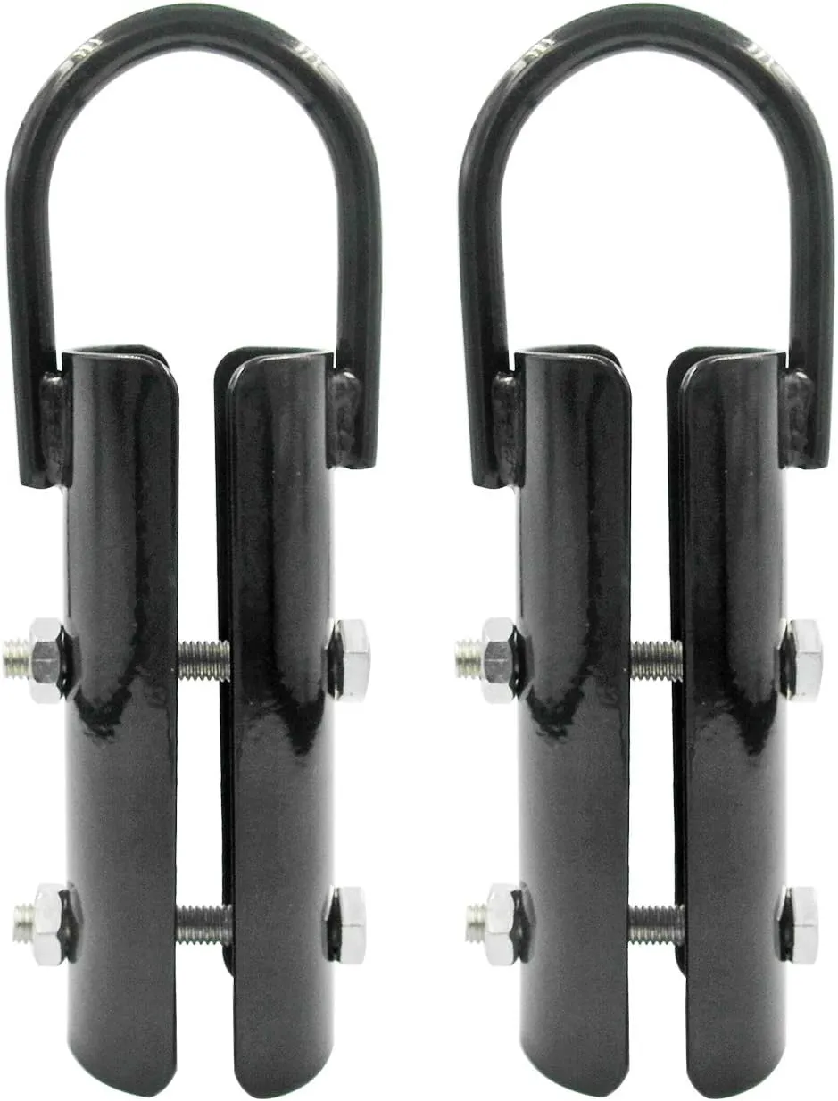 2.0” Climbing Rope Clamp，Rope Climb Workout Rig Attachment Hook Rope BR-Clasp Garage Gym Fitness Equipment with Carabiner Eyehook Strength Training Home Indoor Safety