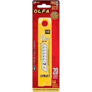 20 Pack 25mm  SanpOff Utility Blades