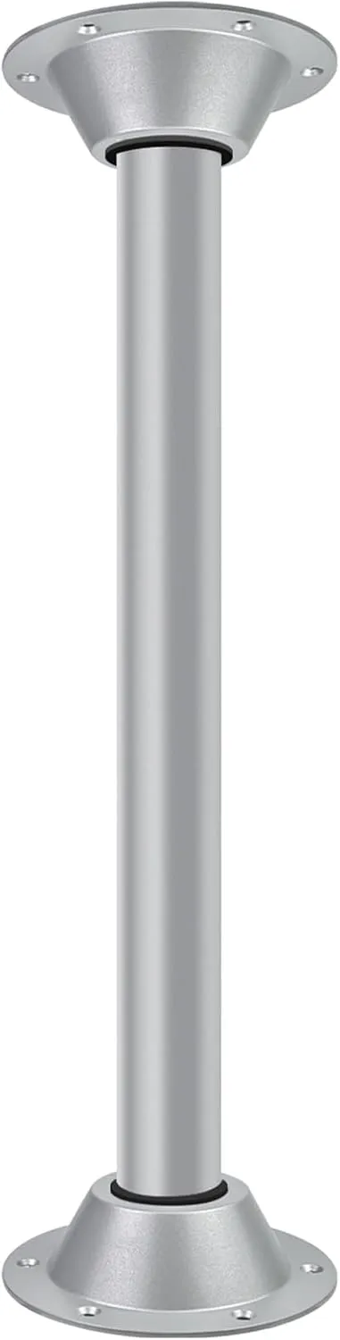 27" RV Table Base Mount and RV Table Leg, Camper Tables Base Mount,Aluminum Dinette Tables Legs Pipe with Surface Mount pedestal Bases Flange for Camper Trailer Motorhome, Includes Mounting Screws