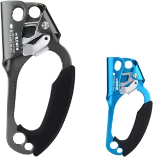 2Pcs Climbing Hand Ascender Outdoor Mountaineering Tree Arborist Climbing Rappelling Equip Hand Ascender for 8-16MM,8-12MM Rope Left Right Hand Ascender