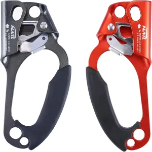 2pcs Climbing Hand Ascender Outdoor Mountaineering Tree Arborist Climbing Rappelling Equip Hand Ascender Rope Left Right Hand Ascender