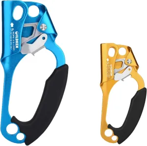 2pcs Climbing Hand Ascender Outdoor Mountaineering Tree Arborist Climbing Rappelling Equip Hand Ascender Rope Left Right Hand Ascender