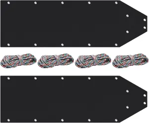 2Pcs Deer Drag Sled, Portable Ice Fishing Sled with Rope Multi-Purpose Dog Sled Game Hauler Sled, Multi-Purpose Utility Sled for Hauling Deer Hunting, Firewood, Hunting