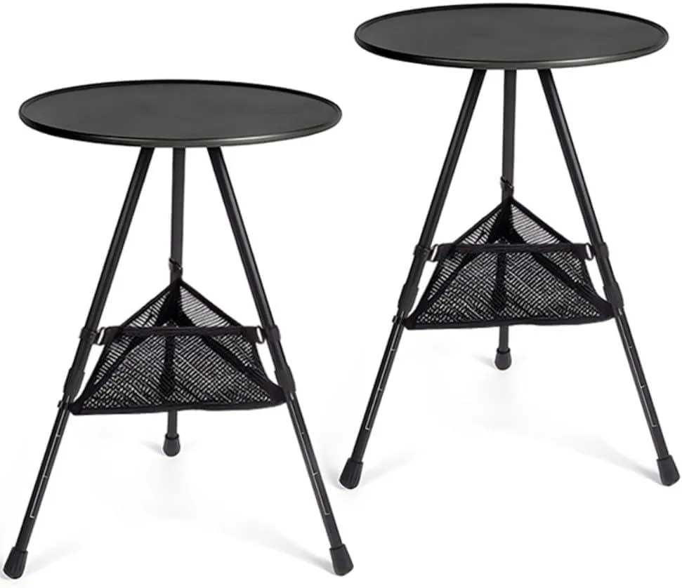 2pcs Outdoor Folding Table,Portable Table,Outdoor Compact Folding Table, Camping Table,Folding Portable Picnic Table,Lightweight Outdoor Table, for Travel Foldable Table, 14.56 x (14.17-2) inches