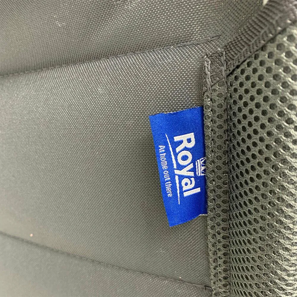 2x Royal Folding Ambassador Grey Reclining Aluminium Padded Camping Chair R735