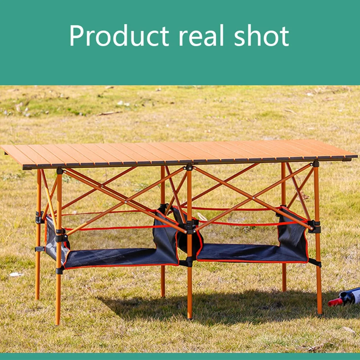 3 ft,3.9ft,4.6ft Folding Table, Portable Adjustable Height Folding Table Lightweight, with Carry Bag for Outdoor Cooking, Picnic, Camp, Boat, Travel (Size : 140 * 70cm/4.6ft)