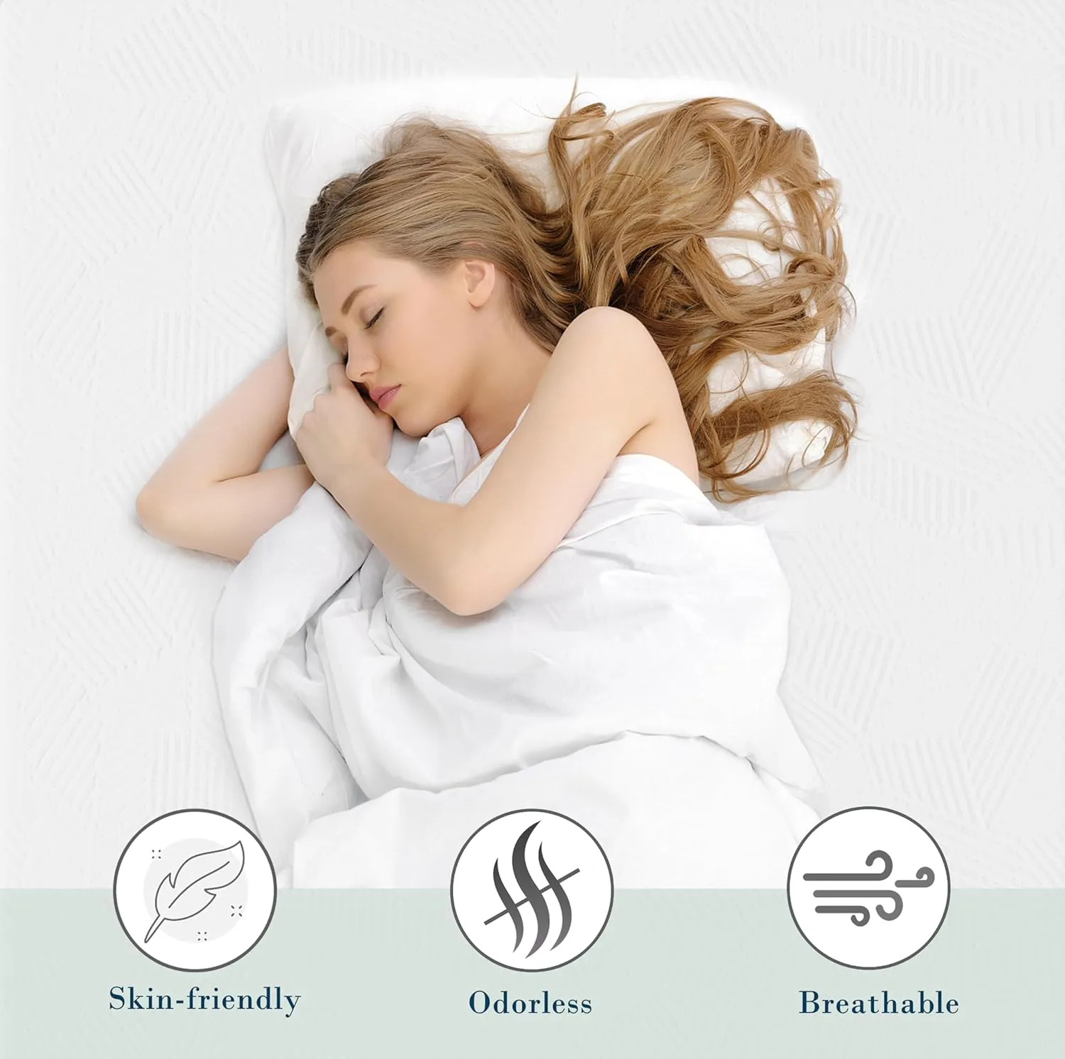 3 Inch Memory Foam Mattress Topper Twin XL, Cooling Gel Bed Topper with Removable Cover, Soft & Pain Relief & Breathable, CertiPUR-US & Oeko-Tex Certified