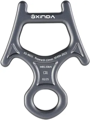 30kN 8 Figure Descender for Rappelling and Belaying with Aluminum Alloy
