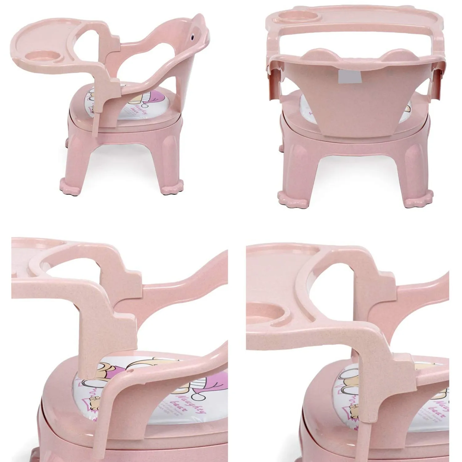 3183 Durable Plastic Baby Chair with Tray for Kids