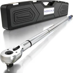 3/4 In. Drive Torque Wrench 100-600 ft. lb/135-815NM Torque Wrench, 48'' Length,Longer,Less Effort for Off-Road Equipment,Truck, CDI, Motor Homes & Drilling Platform