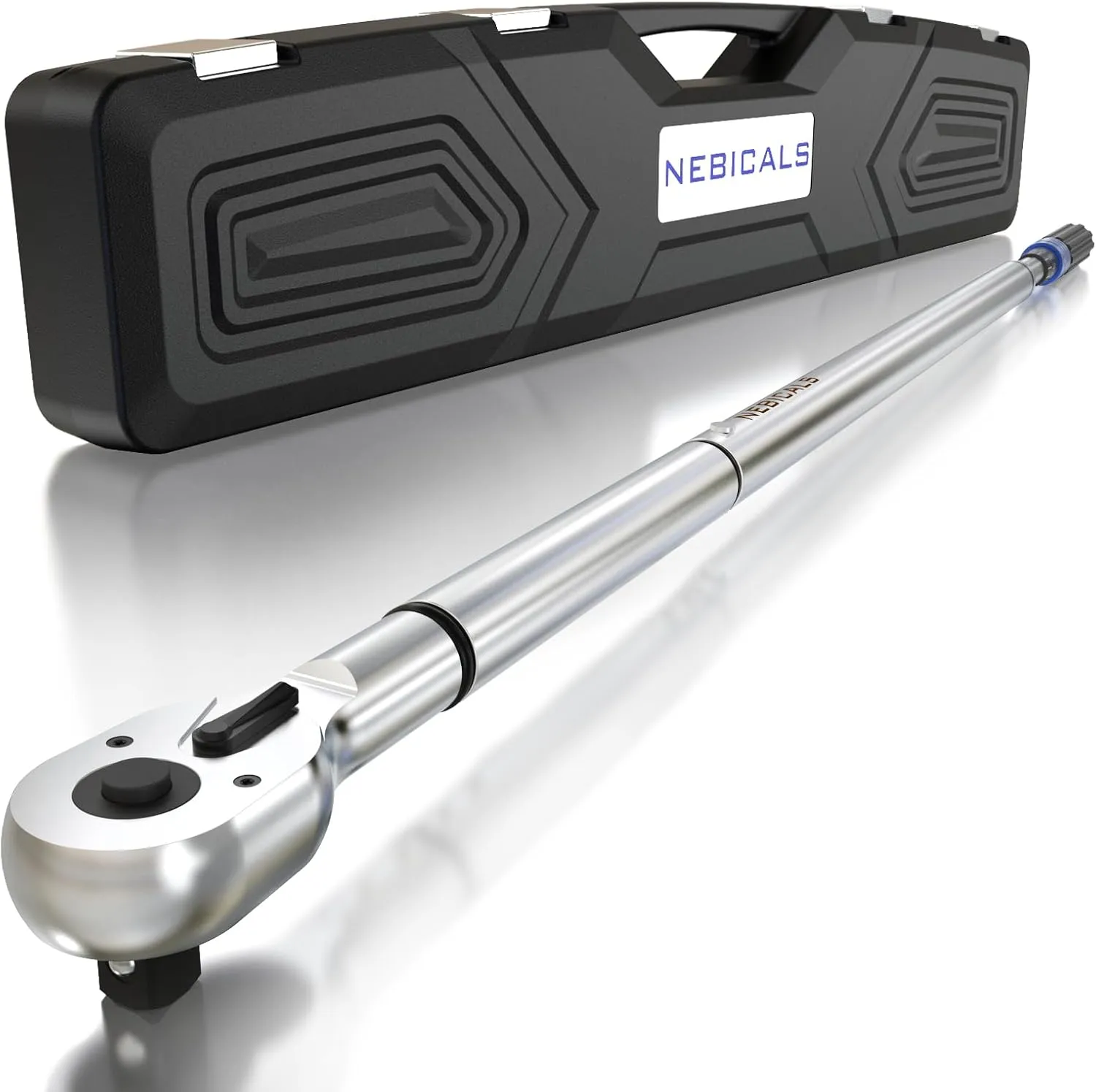 3/4 In. Drive Torque Wrench 100-600 ft. lb/135-815NM Torque Wrench, 48'' Length,Longer,Less Effort for Off-Road Equipment,Truck, CDI, Motor Homes & Drilling Platform