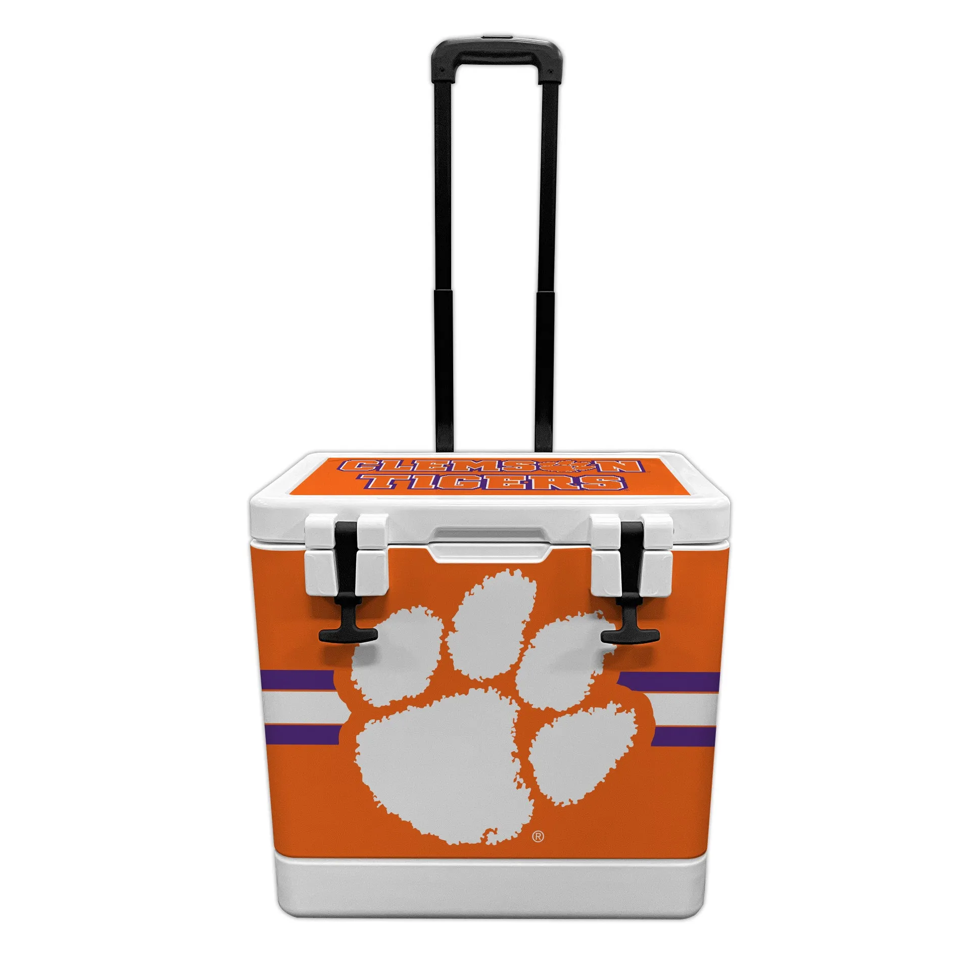 37qt Clemson Tigers Rotomolded Wheeled Cooler