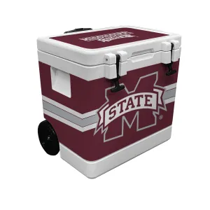 37QT Mississippi State Bulldogs Rotomolded Wheeled Cooler