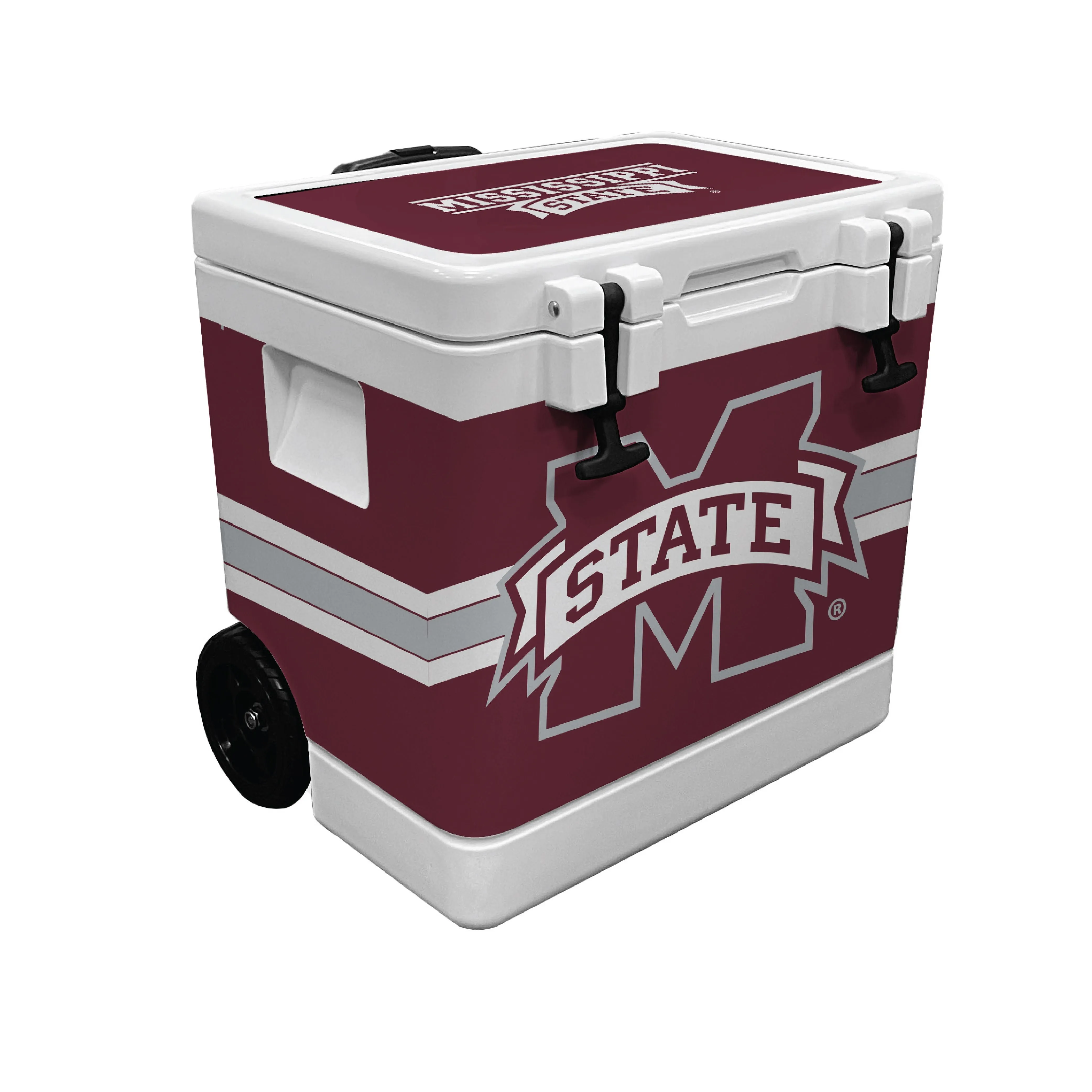 37QT Mississippi State Bulldogs Rotomolded Wheeled Cooler