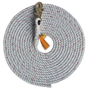 3M™ Lifelines, 3/4 in, Steel Snap Hook, Dropline with Snaphook, 1202844