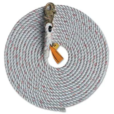 3M™ Lifelines, 3/4 in, Steel Snap Hook, Dropline with Snaphook, 1202844