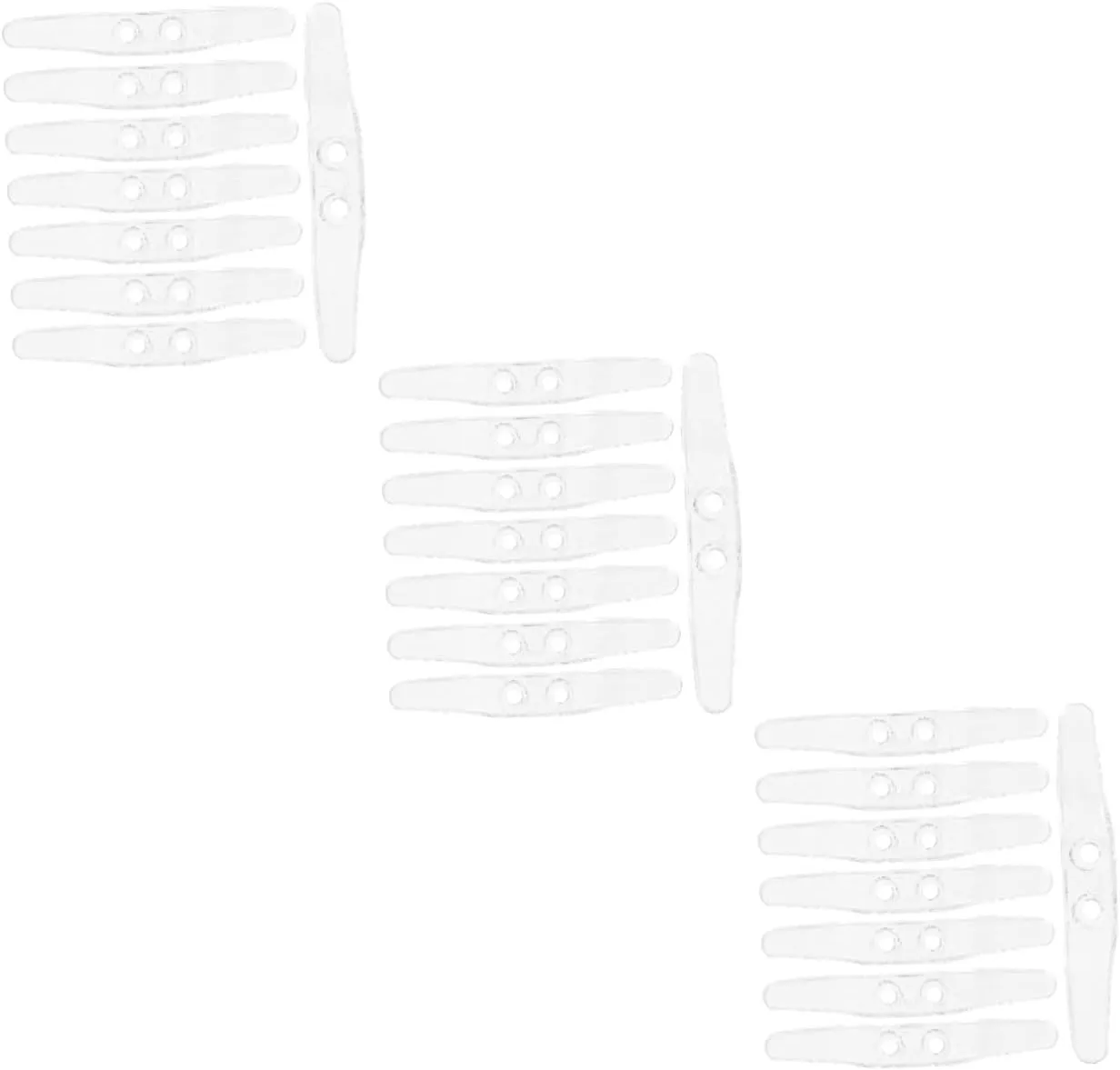 3sets Curtain Rope Retainer for Vertical and Roller Blinds Blind Cord Holder French Cleat and Easy to Assemble 8pcs*3