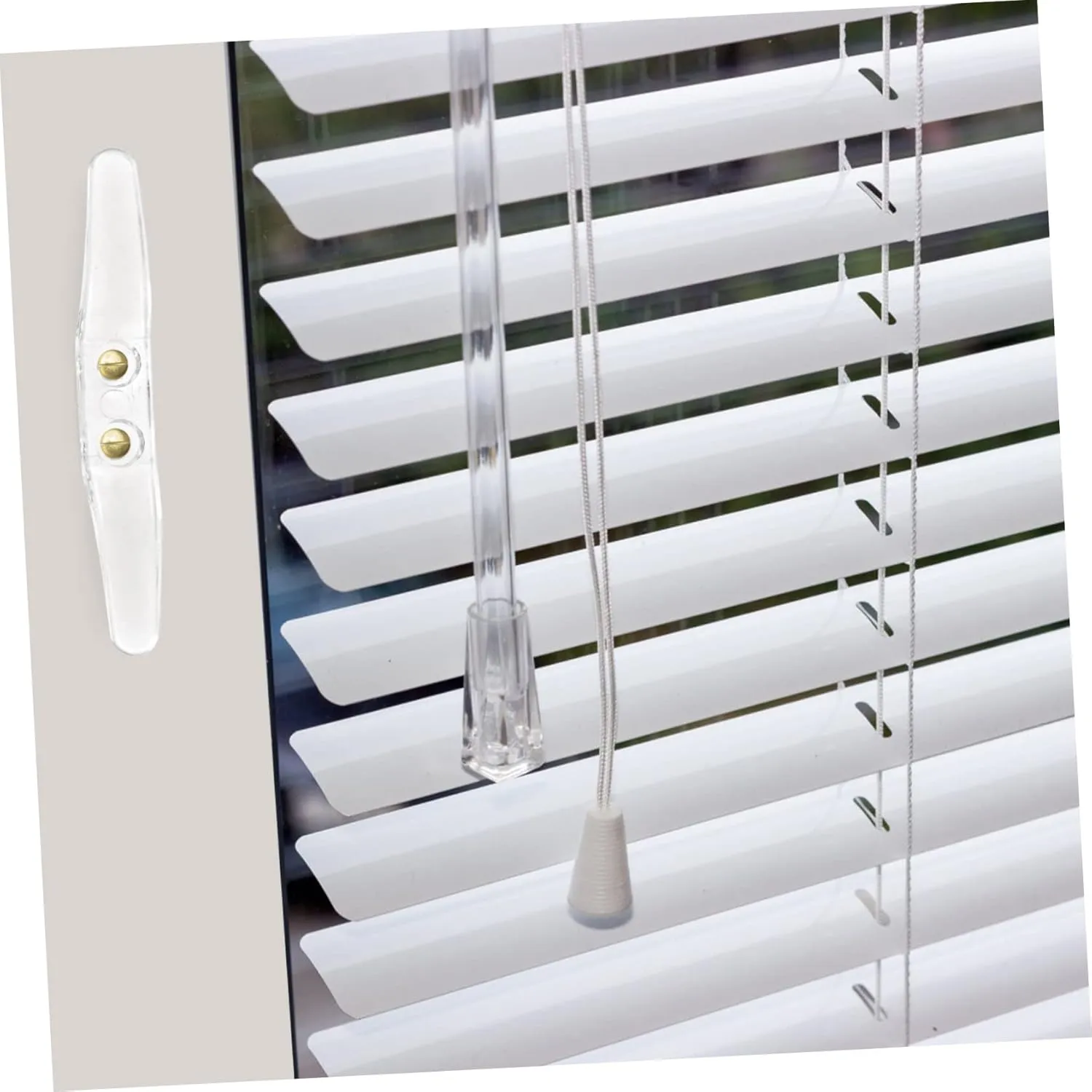 3sets Curtain Rope Retainer for Vertical and Roller Blinds Blind Cord Holder French Cleat and Easy to Assemble 8pcs*3