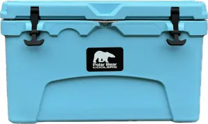 45 Can Hard-Sided Cooler - Ice Chest for Camping, Travel, Sports Events, or Fishing - Insulated Hard Shell Cooler - Heavy-Duty & Portable -Keeps Ice up to 5 days - 45 qt, Seafoam