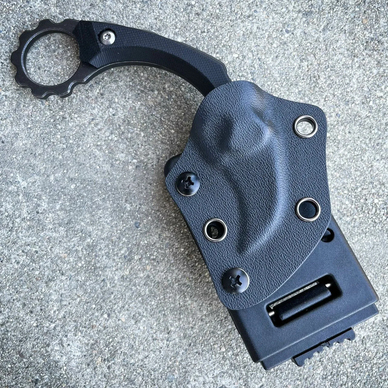 4.9" Stonewash Karambit Combat Talon Fixed Blade Knife