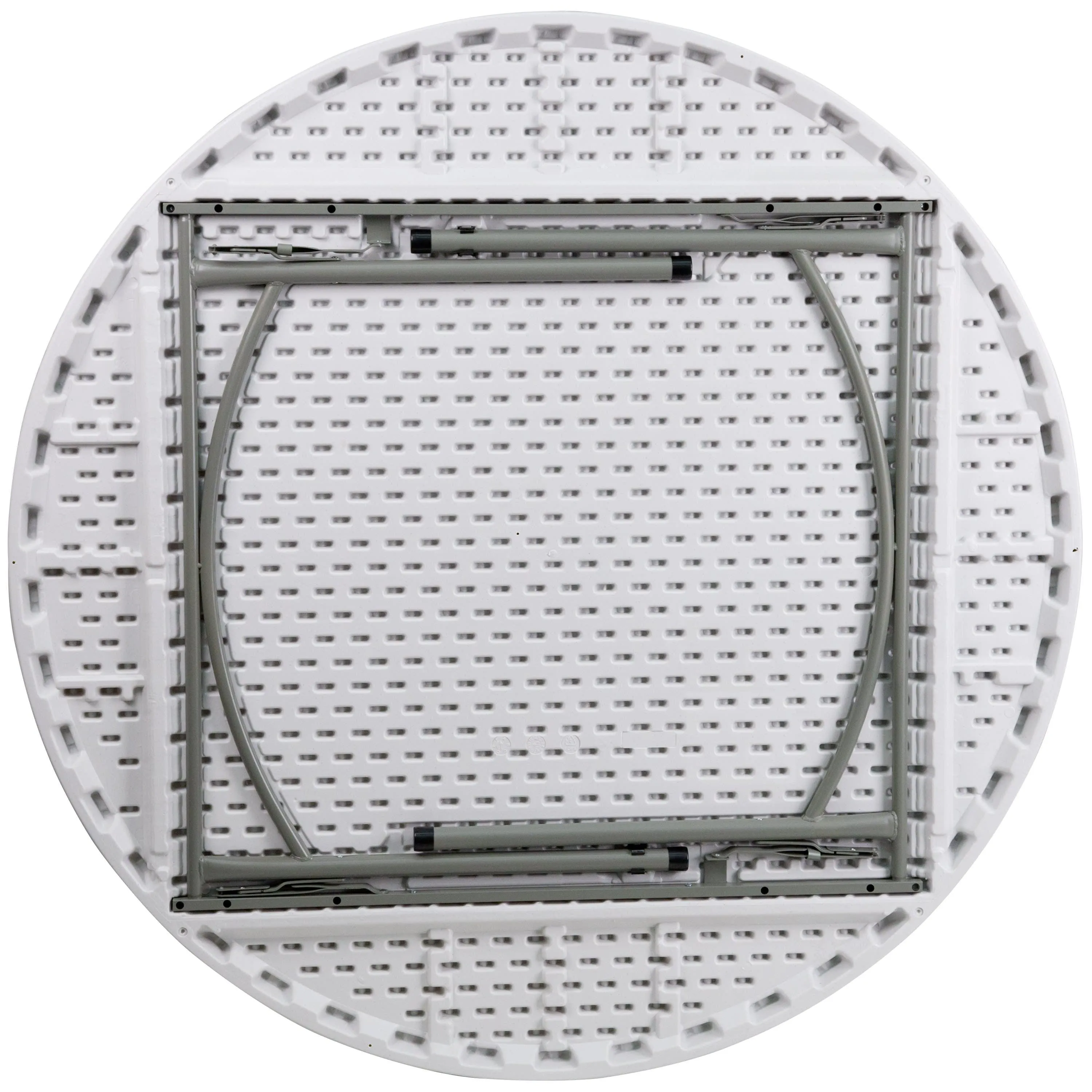 5-Foot Round Plastic Folding Table