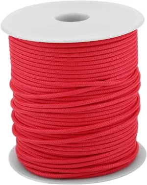 50M 2mm Speargun Reel Line Wear Spearfishing Line Heavy Duty All-Purpose Utility Cord (Red)