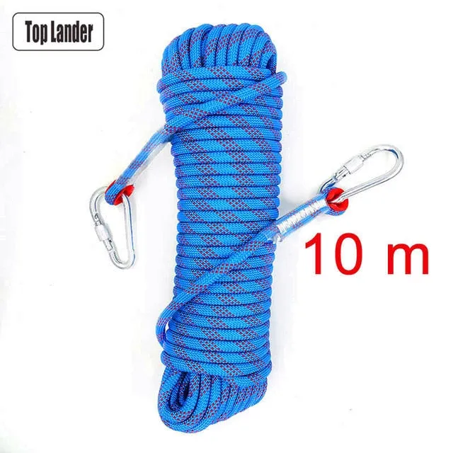 50m Rock Climbing Rope 10mm Tree Wall Climbing