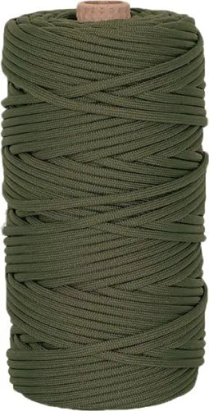 550 Paracord Military Type III 7 Strand Rope Utility Cord Roll Tube 300 Feet USA Made - Olive Drab