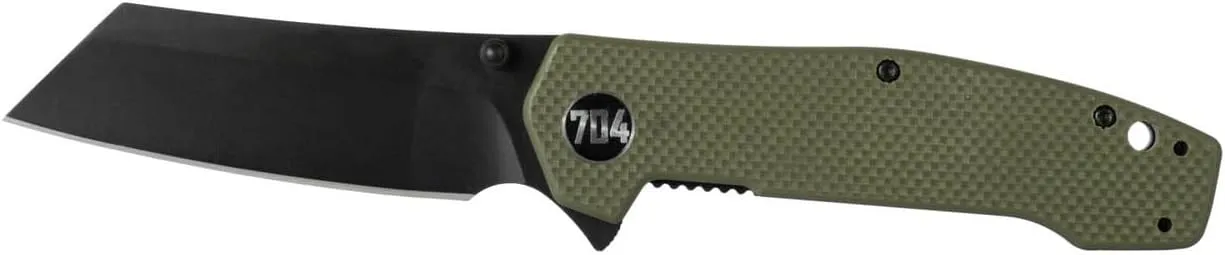 704 Gear Strider EDC Folding Pocket Knife | 3" Reverse Tanto Blade, G10 Handle, Ambidextrous Thumb Stud, Reversible Pocket Clip