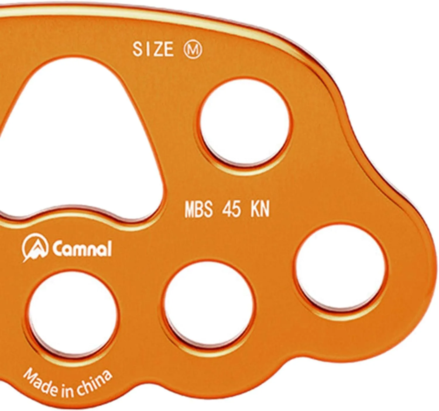 8-Hole Rigging Plate for Rock Climbing and Rappelling
