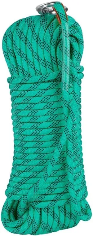 8mm Static Rope Heavy Duty Rescue Rope Rope Certified Escape Utility Cord for Rappelling,Mountaineering, Caving, Indoor Outdoor Camping in 10~200M (Color : Green, Size : 8mm x 100m)