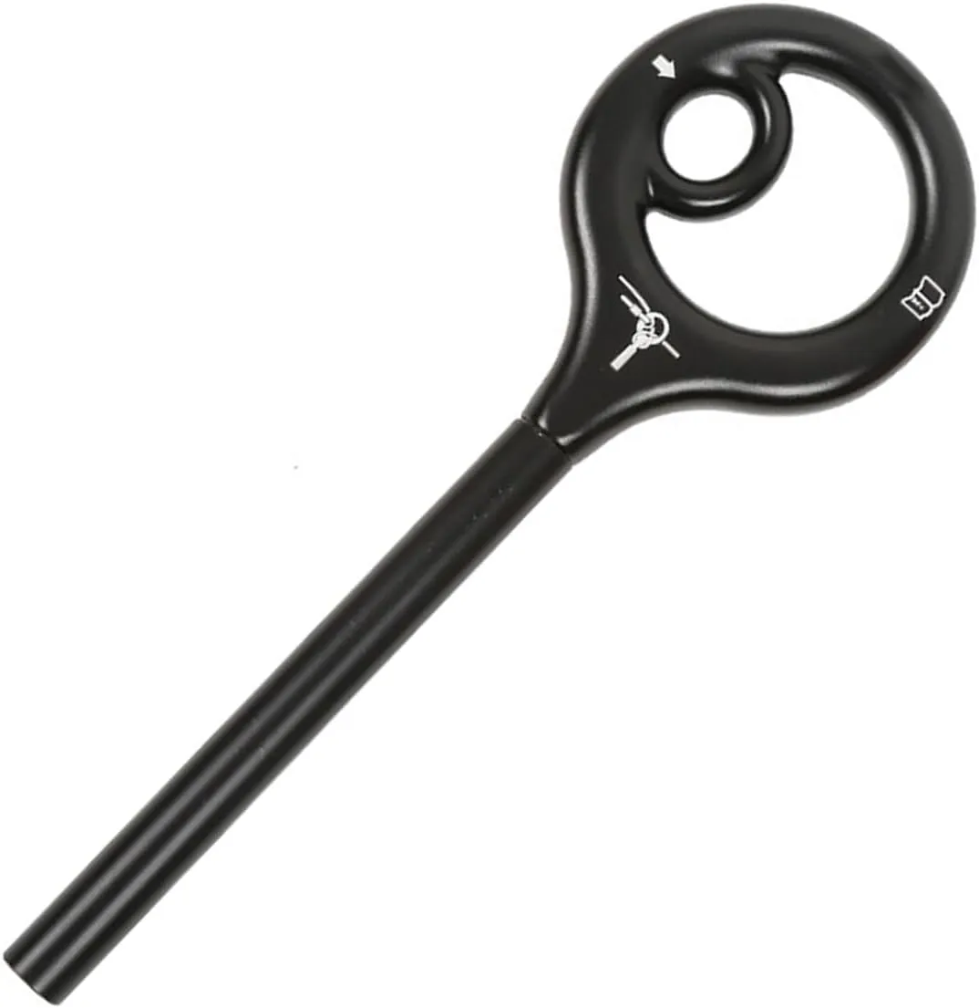 9 Shape Rigging Descender for Rock Climbing and Abseiling Aluminum Figure Belay Device for Downhill Adventure