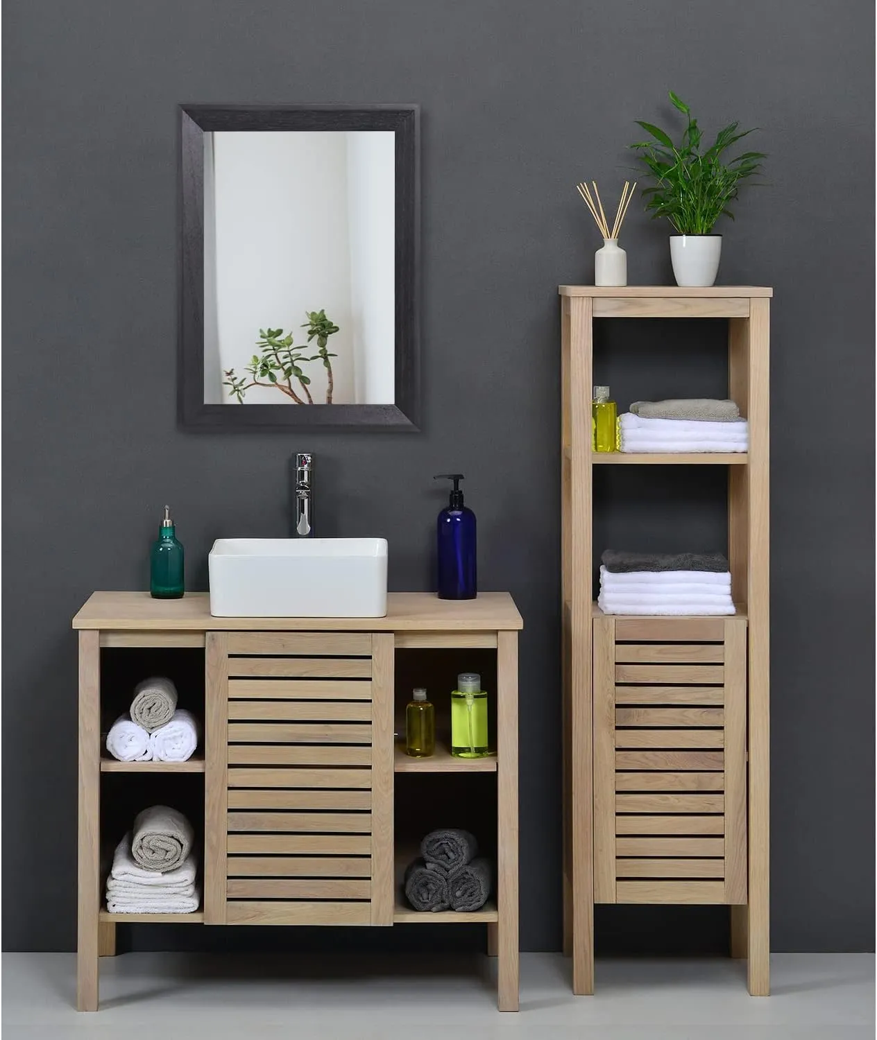 AAZZKANG Wall Mirror Black Rectangle Mirrors for Wall with Wood Framed Decorative for Bedroom Bathroom Living Room Farmhouse Entryway Hanging Small