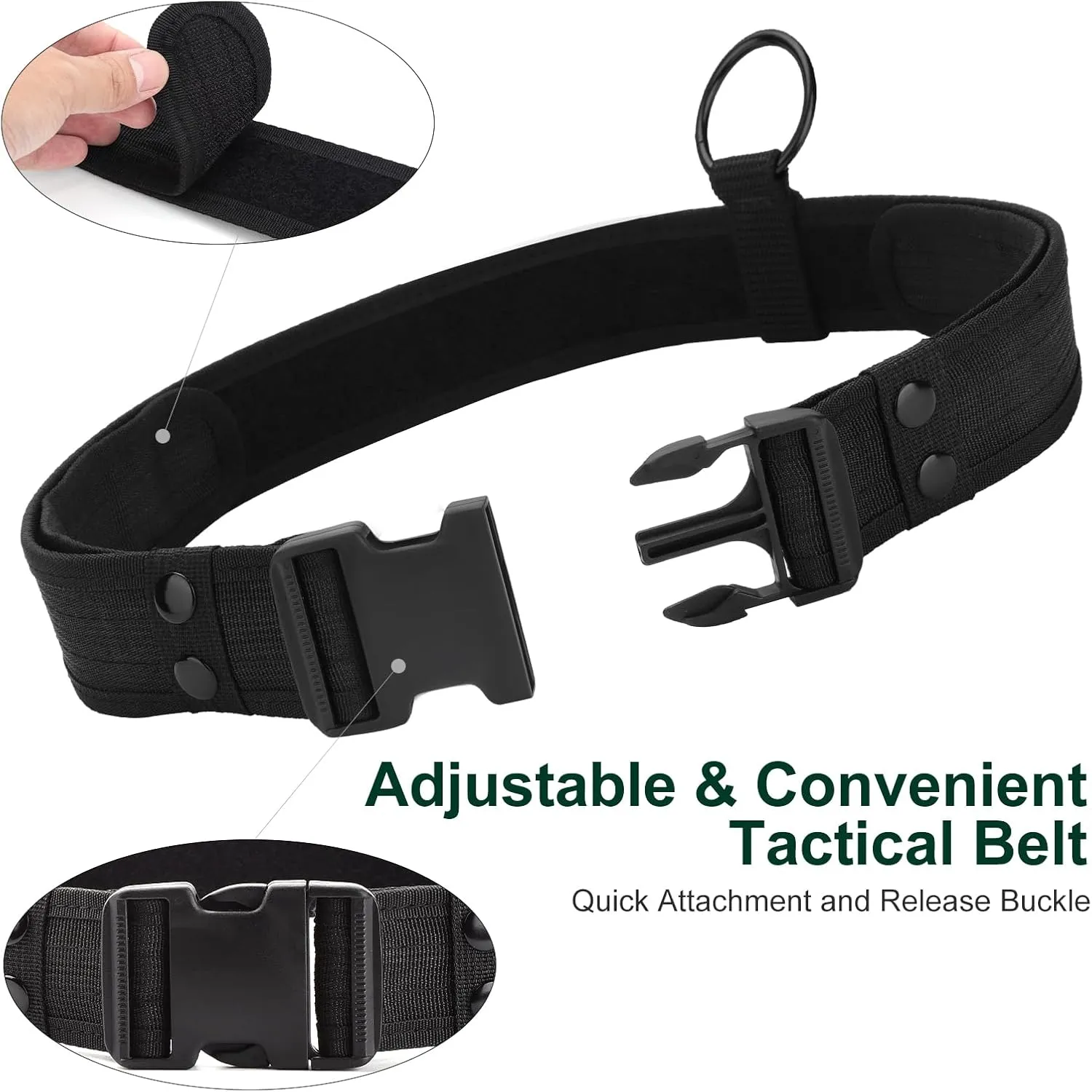 abcGoodefg Police Security Duty Belts Correctional Officers Ultility Cop Costume Belt Law Enforcement for Women Men Hunting