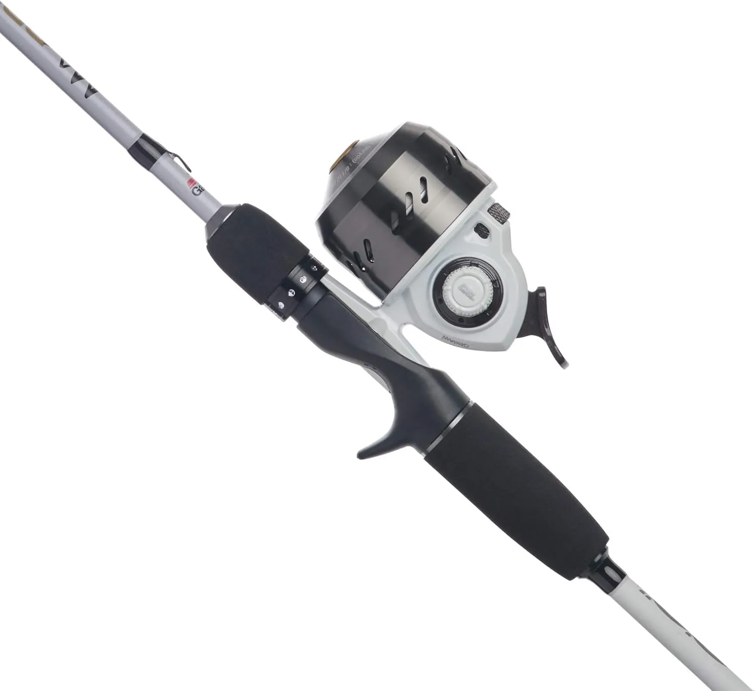 Abu Garcia 6’ Max PRO Fishing Rod and Reel Spincast Combo, 2-Piece Composite Rod, Size 10 Casting Reel, Right/Left Handle Position